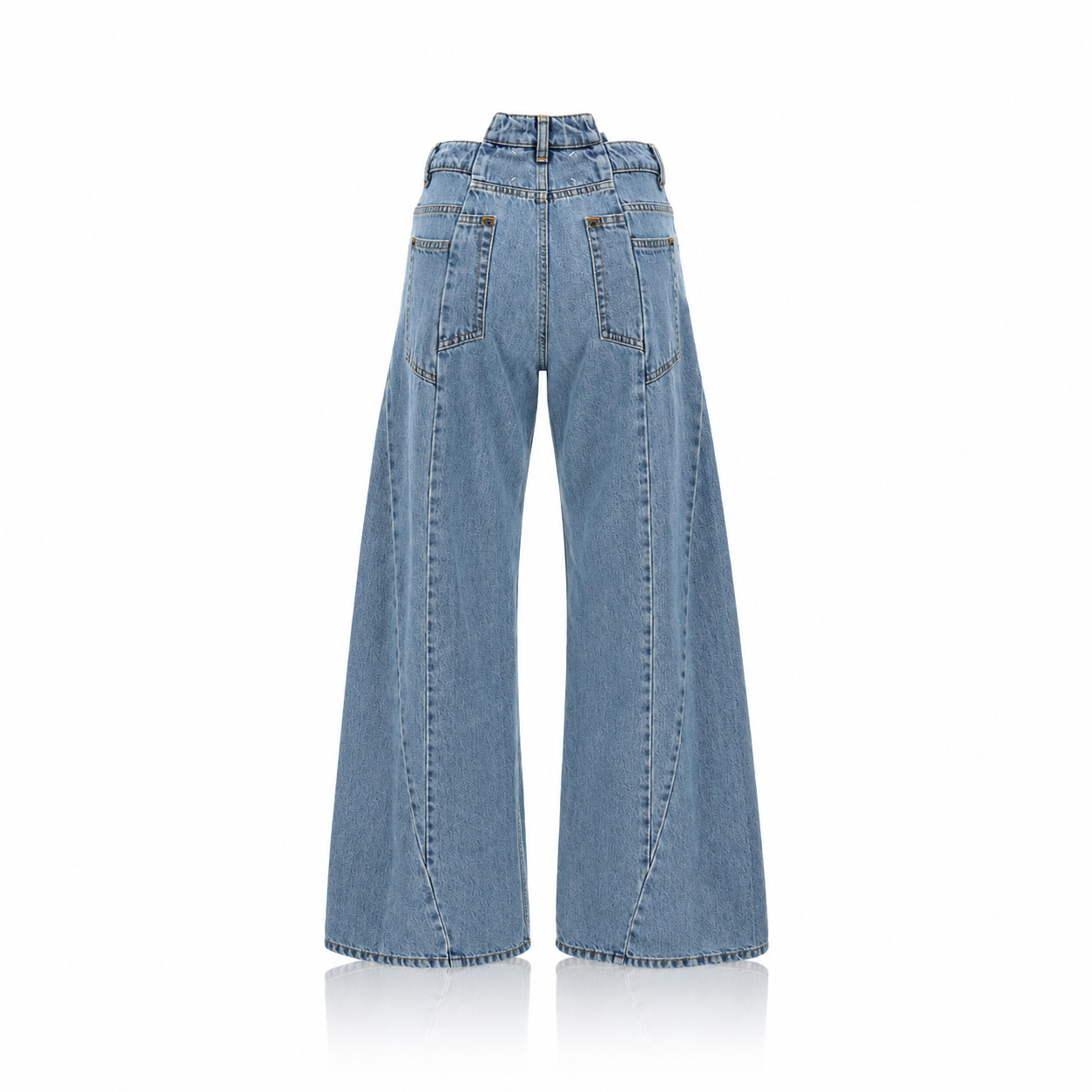 Maison Margiela Décortiqué Cut-Out Wide-Leg Jeans