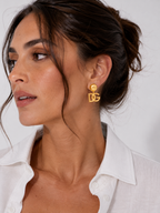 Dolce & Gabbana DNA DG Gold Brass Earrings