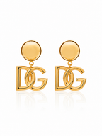 Dolce & Gabbana DNA DG Gold Brass Earrings