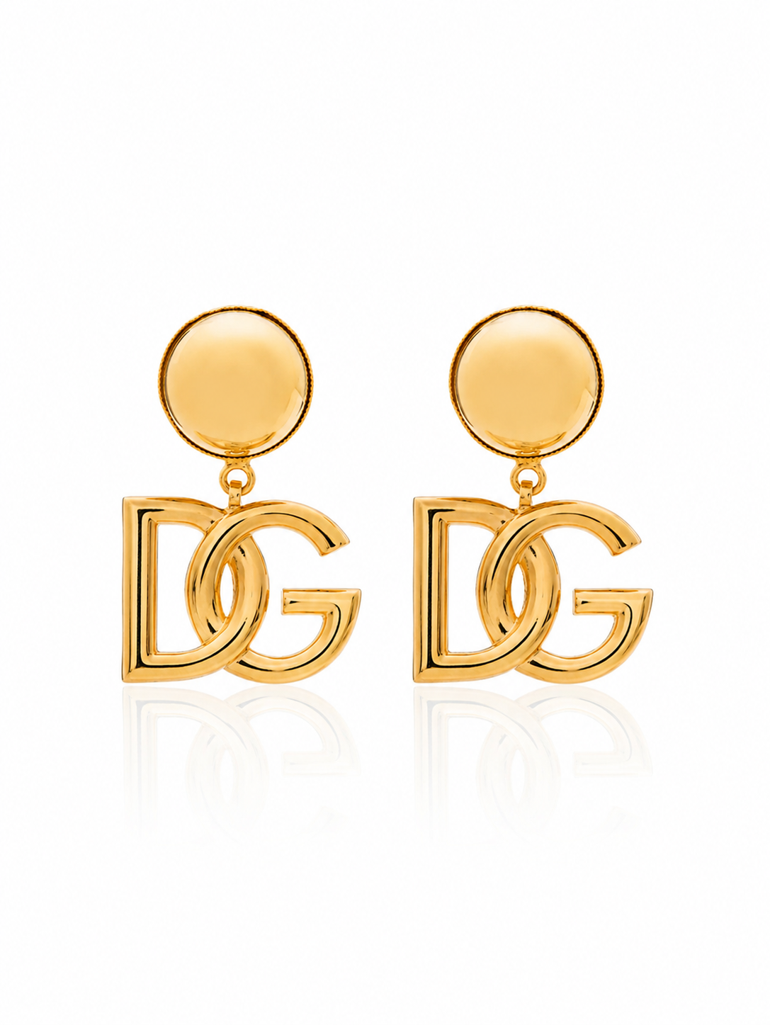 Dolce & Gabbana DNA DG Gold Brass Earrings