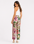 Dolce & Gabbana Silk Charmeuse Floral Trouser