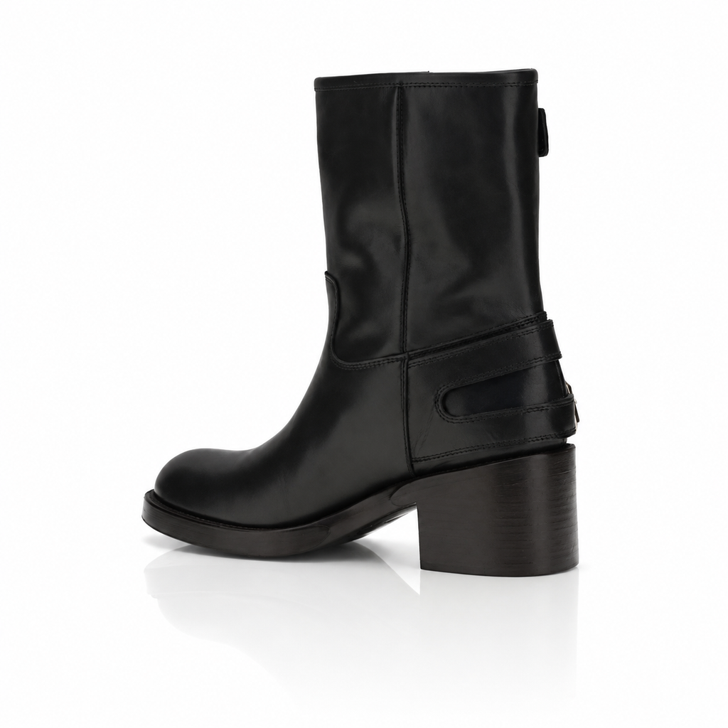 Chloé Dakota 60 Leather Biker Boots