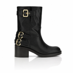 Chloé Dakota 60 Leather Biker Boots