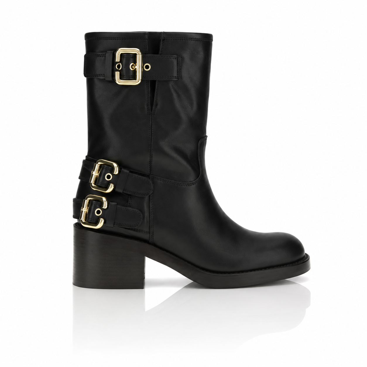 Chloé Dakota 60 Leather Biker Boots
