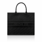 Dior Black Oblique Calfskin Large Book Tote