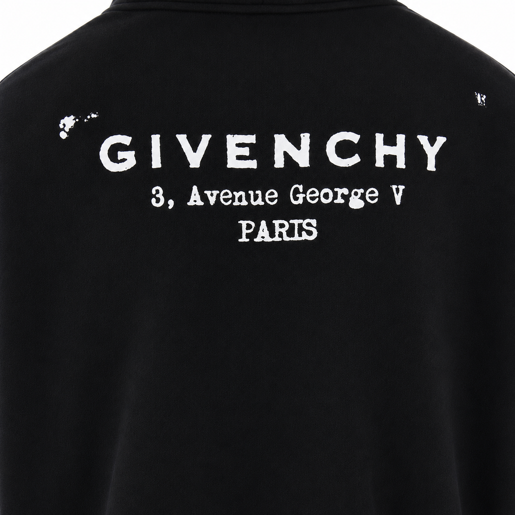 Givenchy Distressed Graphic Hoodie