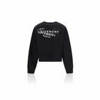 Givenchy Distressed Print Cropped Jumper