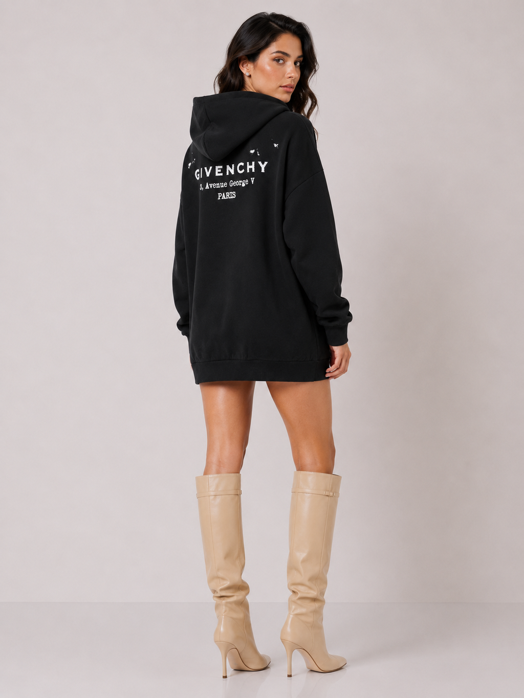 Givenchy Distressed Graphic Hoodie