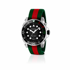 Orologio Sportivo Gucci Dive XL 45mm con Nastro Rosso/Verde