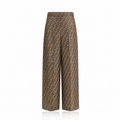 Fendi FF Silk Wide-Leg Trouser