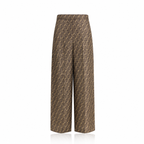 Fendi FF Silk Wide-Leg Trouser
