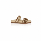 Fendi Feel Raffia Slides