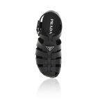 Prada Rubber Fisherman Cage Sandals