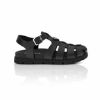 Prada Rubber Fisherman Cage Sandals
