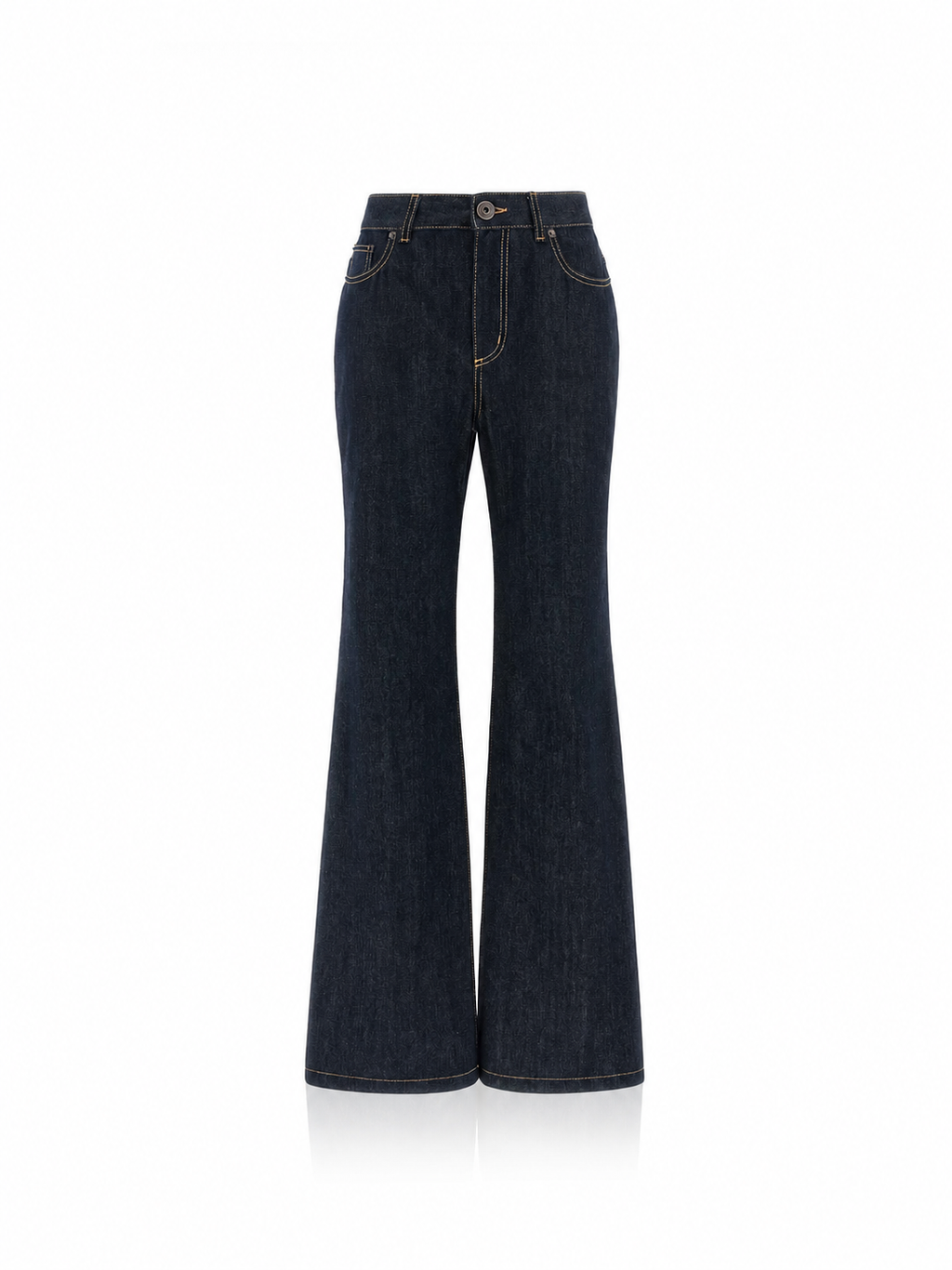 Alexander McQueen High Rise Flared Denim Jeans