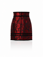 Dolce & Gabbana Floral Jacquard Lace Mini Skirt