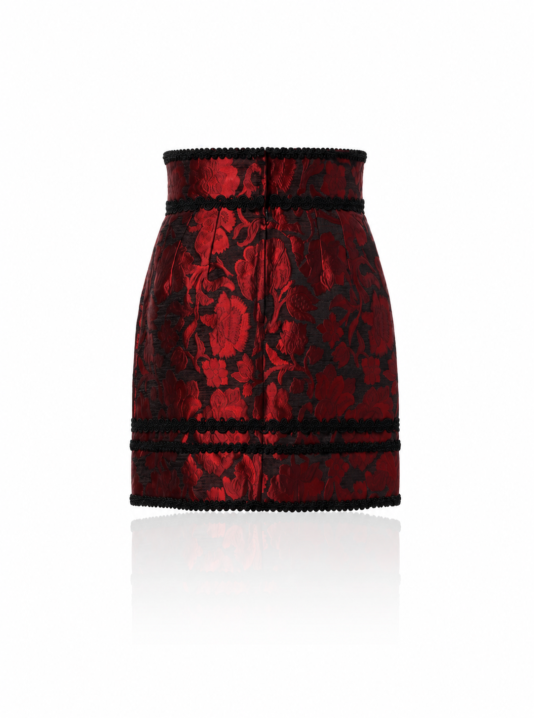 Dolce & Gabbana Floral Jacquard Lace Mini Skirt