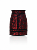 Dolce & Gabbana Floral Jacquard Lace Mini Skirt