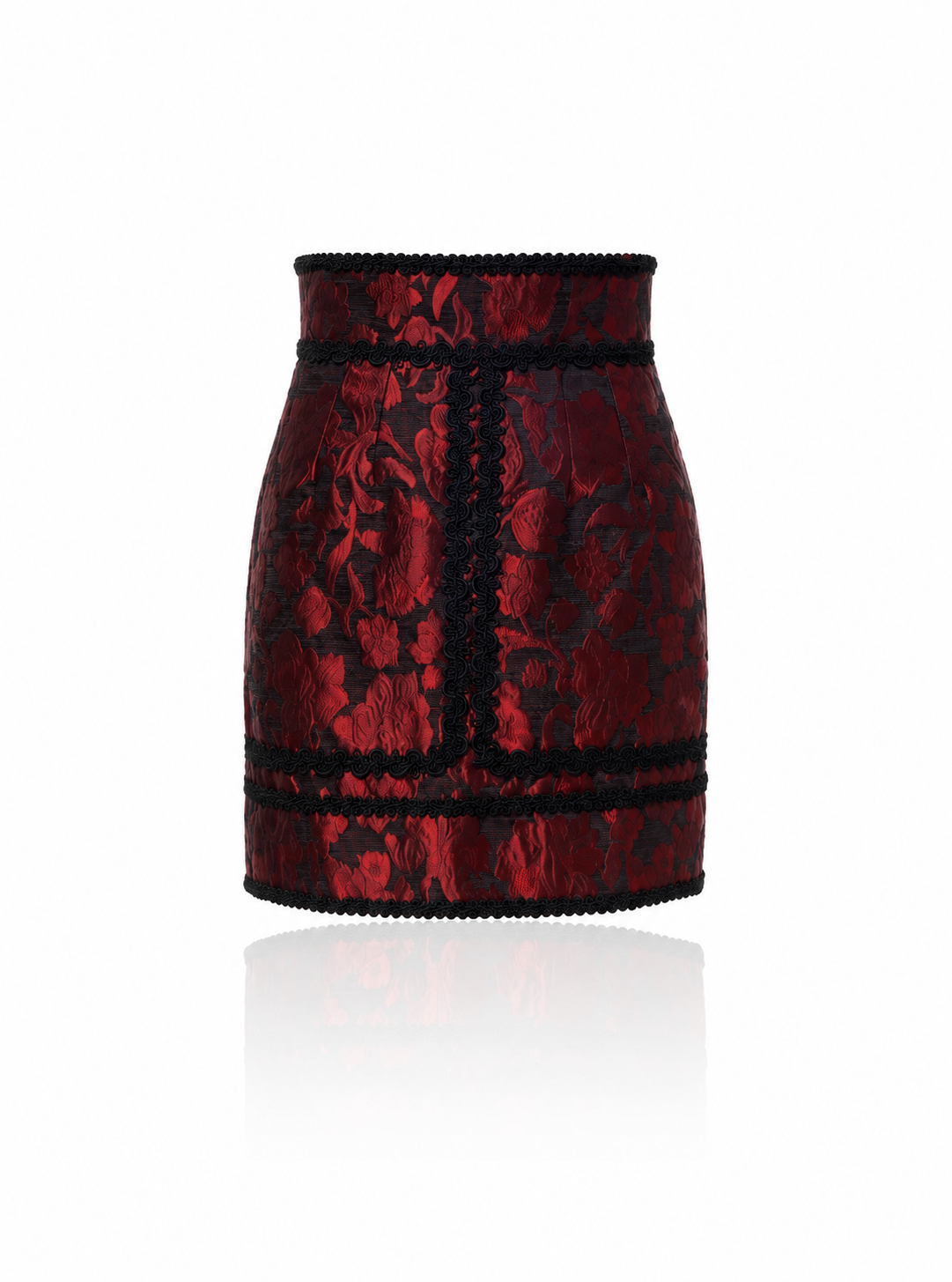 Dolce & Gabbana Floral Jacquard Lace Mini Skirt