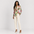 Dolce & Gabbana Floral Silk Double-Breasted Blazer
