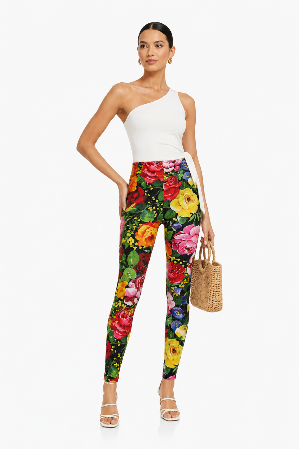 Dolce & Gabbana Bouquet Floral Leggings