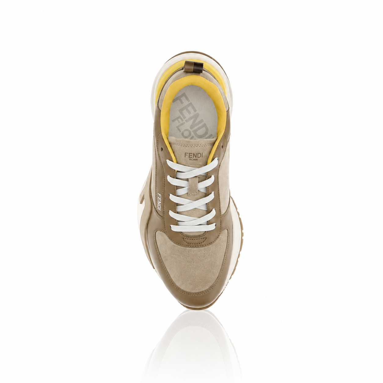 Fendi Flow Suede Leather Men's Sneakers