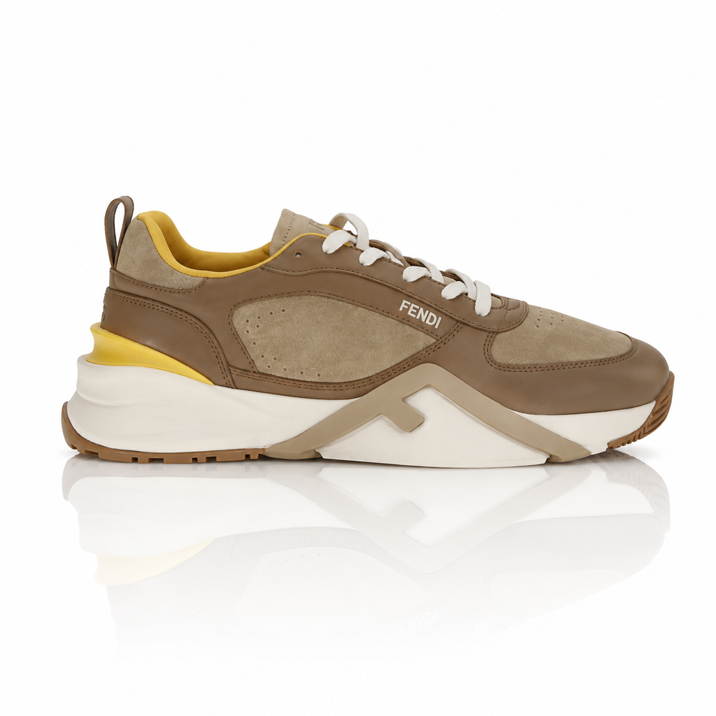 Fendi Flow Suede Leather Men's Sneakers