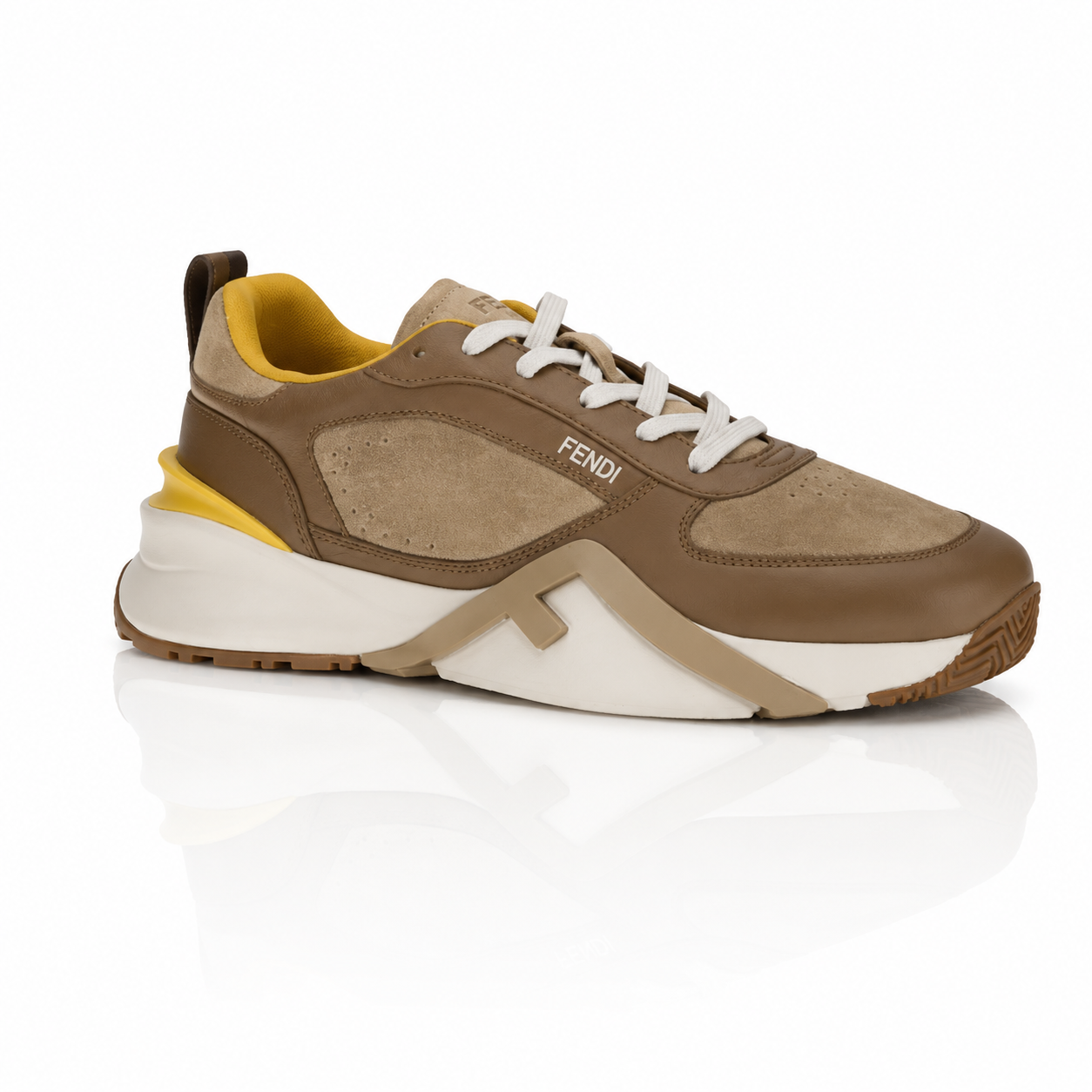 Fendi Flow Suede Leather Men's Sneakers