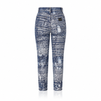 Dolce & Gabbana Foiled Washed Denim Jeans
