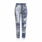 Dolce & Gabbana Foiled Washed Denim Jeans