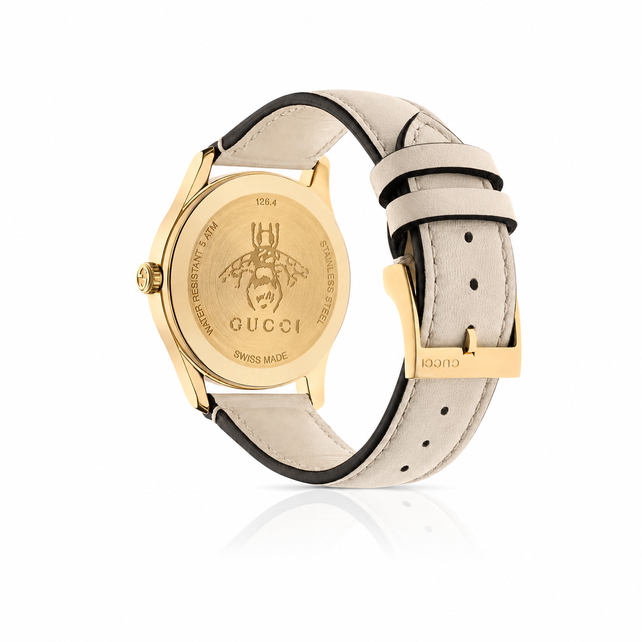 Gucci G-Timeless "Le Marché des Merveilles" Bee Leather Watch (YA1264128)