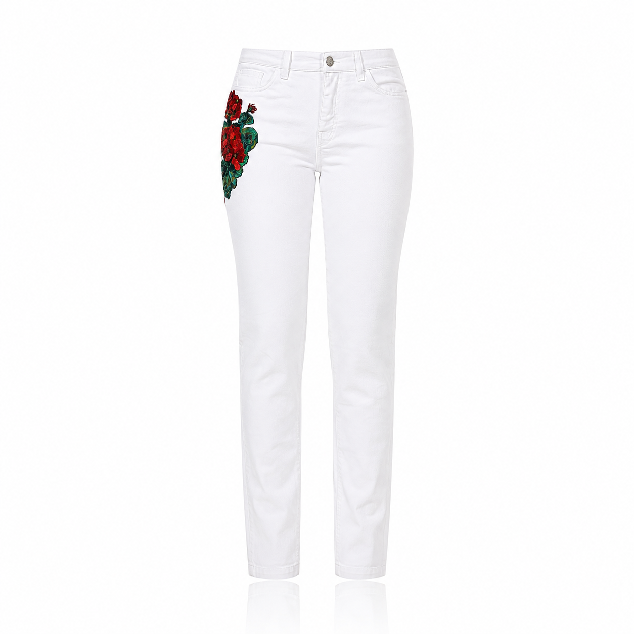 Dolce & Gabbana GIRLY Floral Denim Jeans