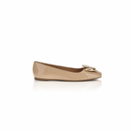Ferragamo Gancini Ballet Beige Flats