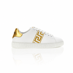 Versace Gold Greca Embroidery Sneakers