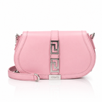 Versace Greca Goddess Pink Leather Shoulder Bag