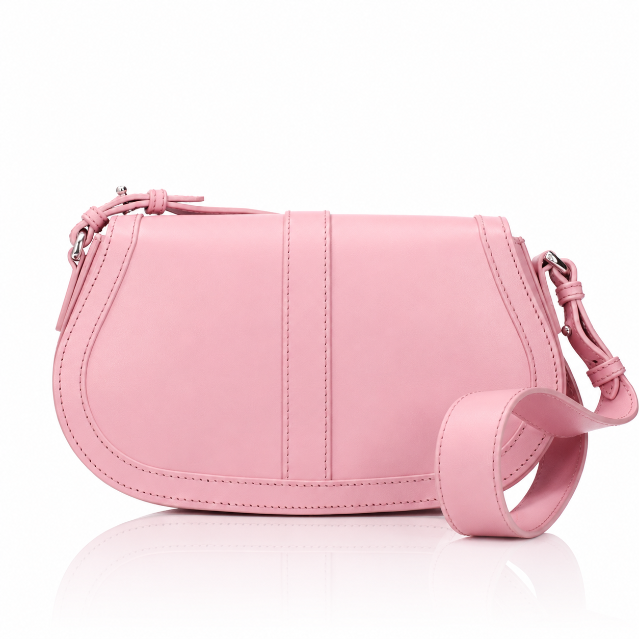 Versace Greca Goddess Pink Leather Shoulder Bag