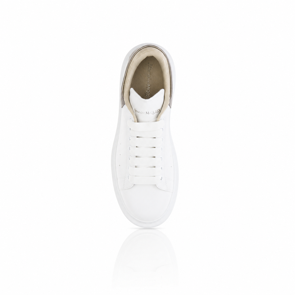 Alexander McQueen Grey Suede Tab Sneakers