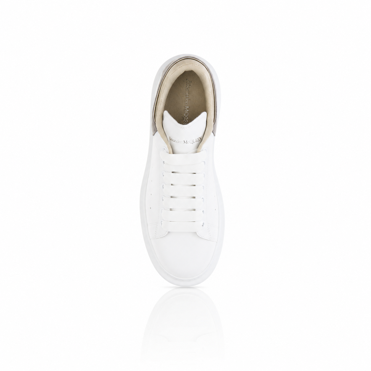 Alexander McQueen Grey Suede Tab Sneakers