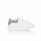 Alexander McQueen Grey Suede Tab Sneakers