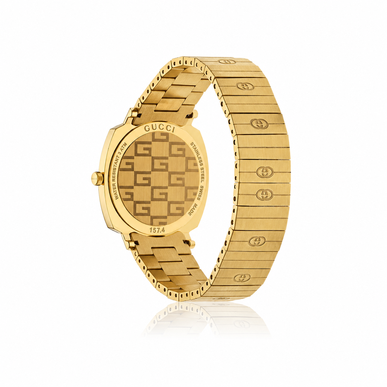 Orologio Elegante Gucci in Acciaio Inox Dorato