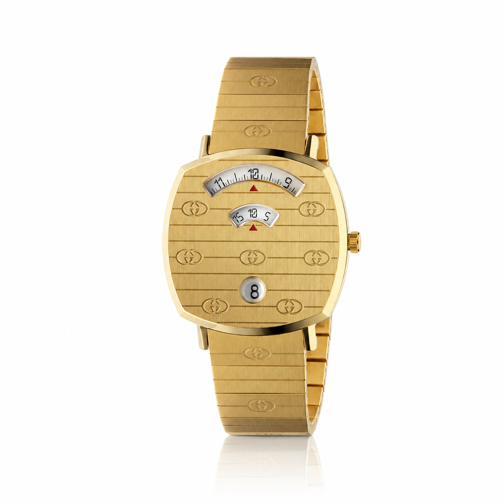 Orologio Elegante Gucci in Acciaio Inox Dorato