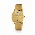 Orologio Elegante Gucci in Acciaio Inox Dorato