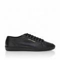 Saint Laurent Black Leather Gym Sneakers