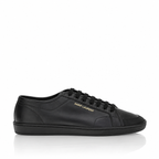 Saint Laurent Black Leather Gym Sneakers