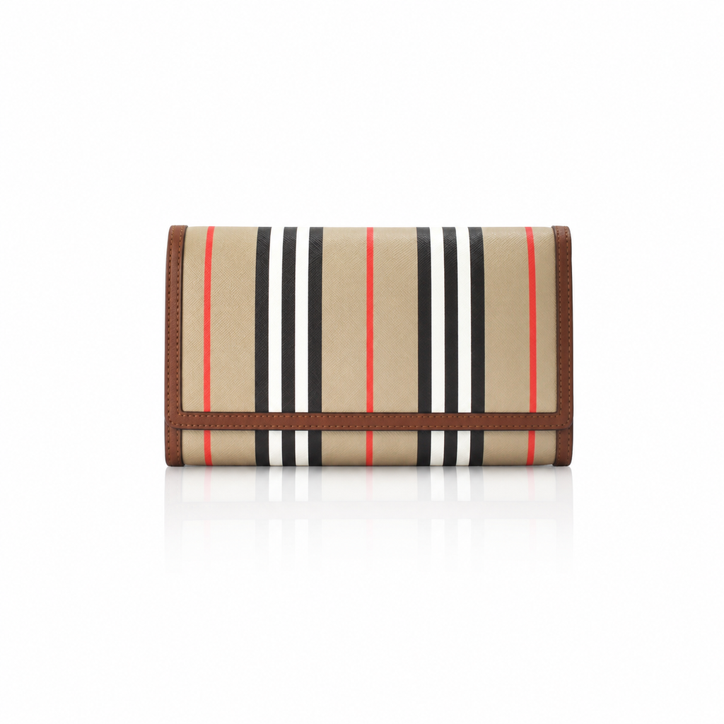 Burberry Hannah Icon Archive Striped Clutch