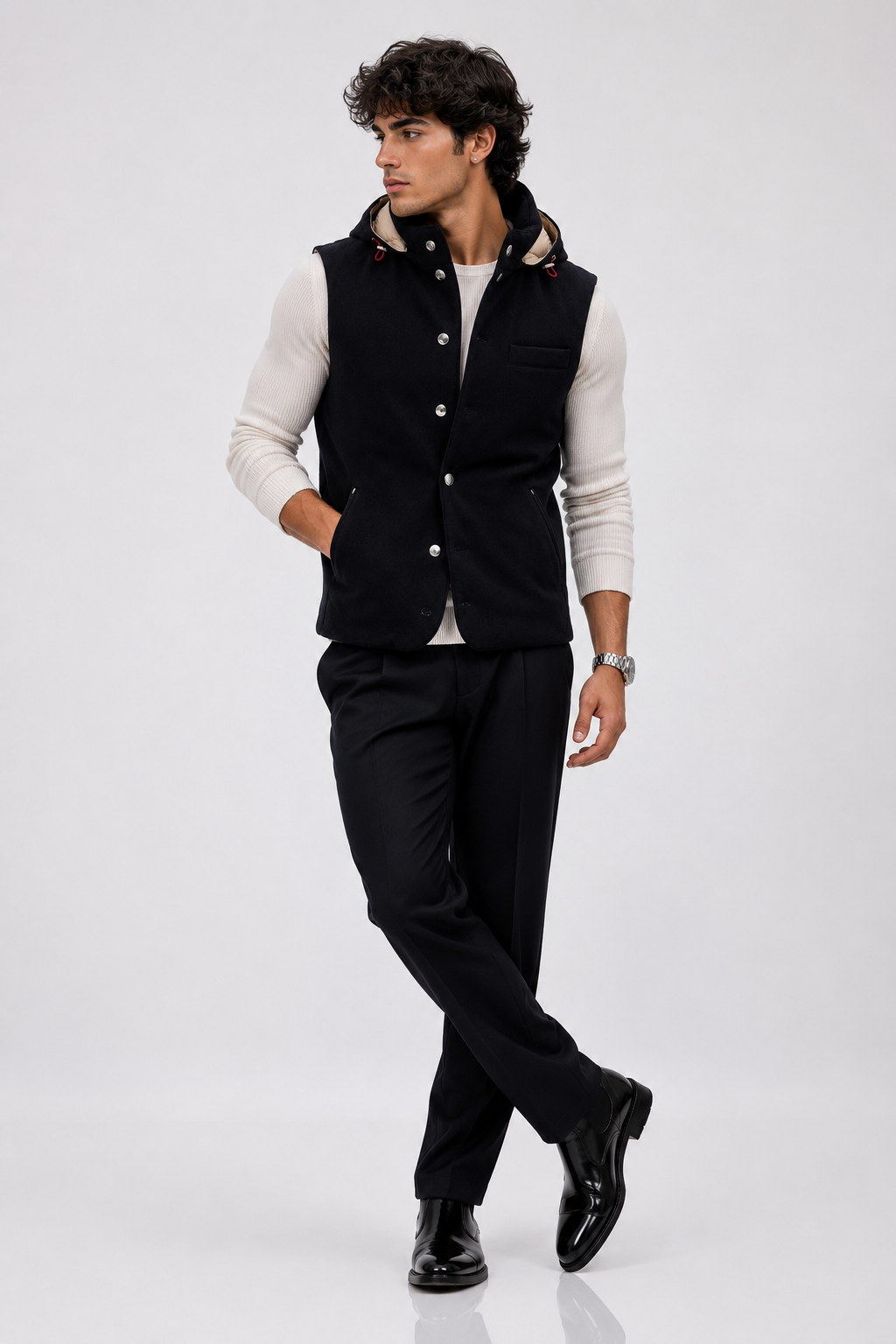 Brunello Cucinelli Hooded Wool Down Gilet