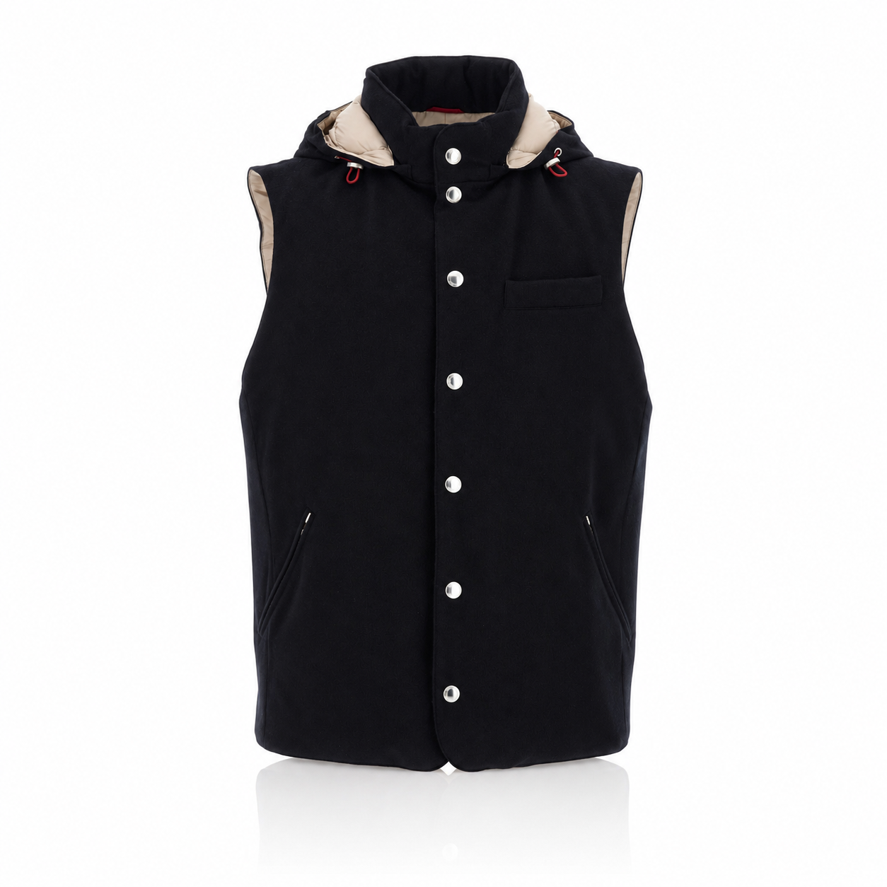 Brunello Cucinelli Hooded Wool Down Gilet