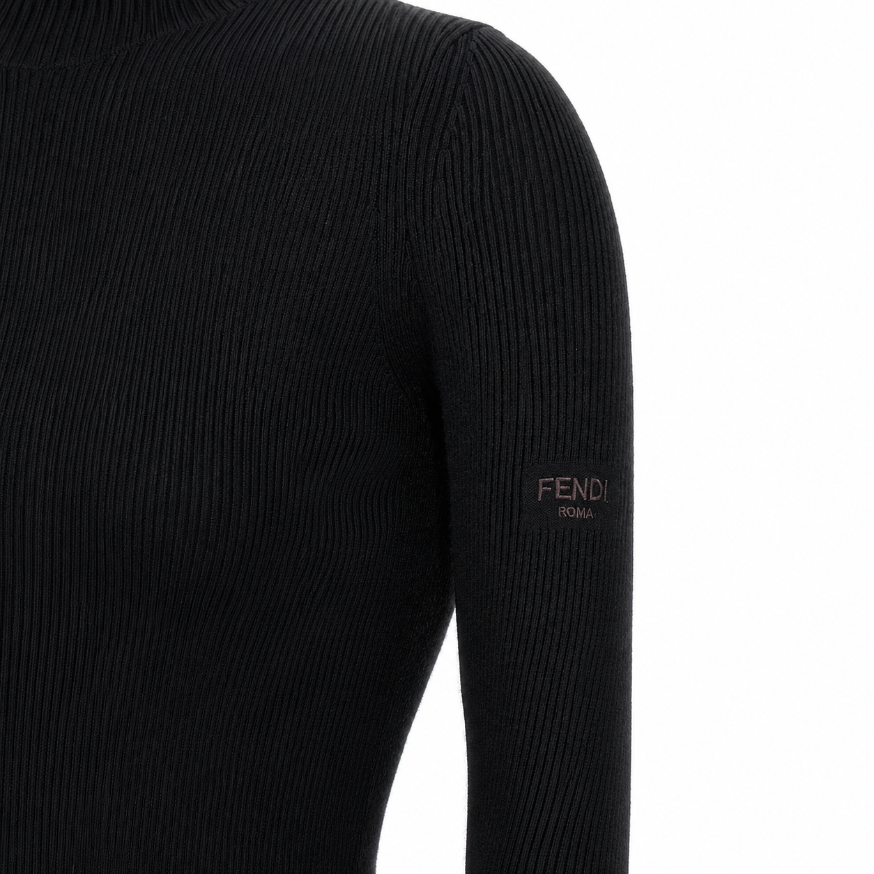 Fendi Hooded Wool-Silk Mini Dress
