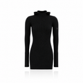 Fendi Hooded Wool-Silk Mini Dress