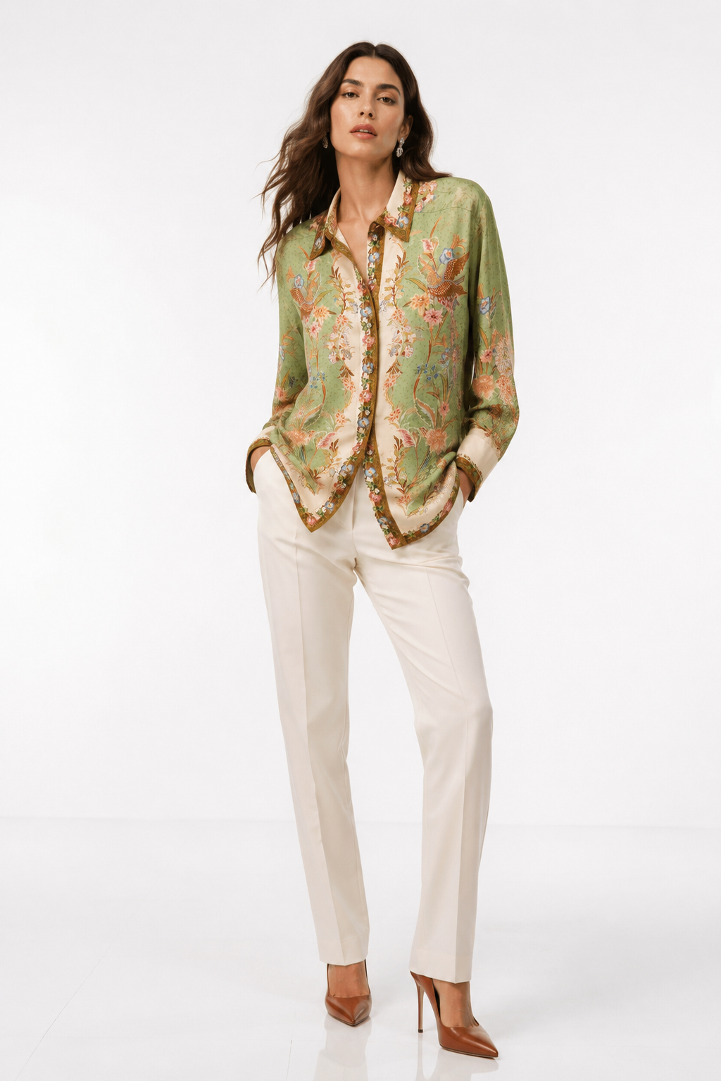 Zimmermann Indra Floral Silk Shirt